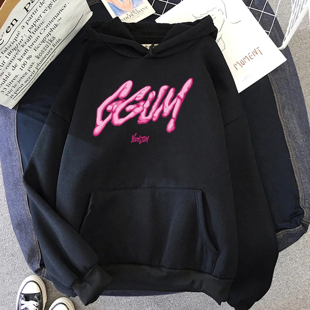 Vintage Fashion Korea - เสื้อฮู้ด Yeonjun GGUM แฟชั่นผู้หญิง สไตล์ฮาราจูกุ ย้อนยุค
