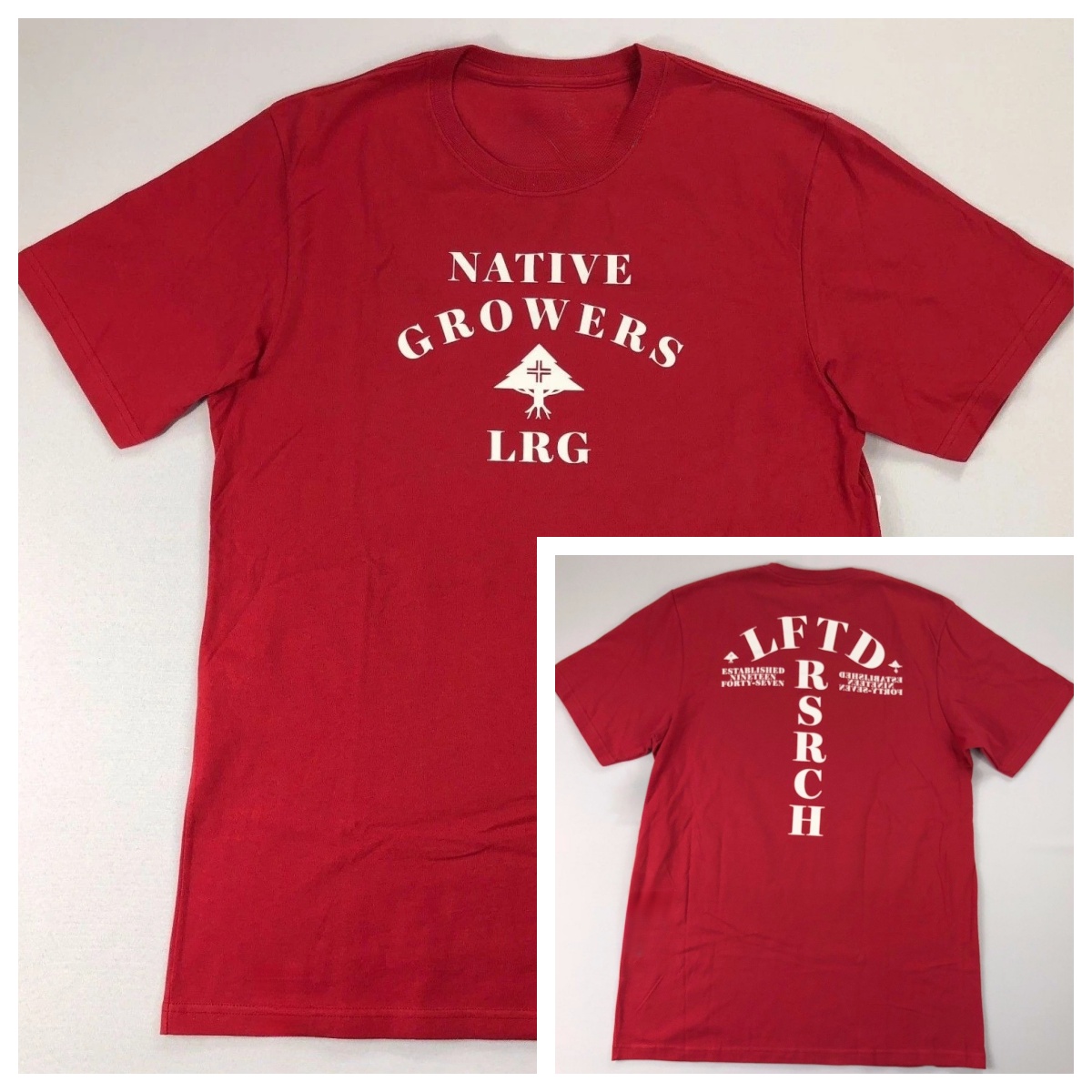Vintage Fashion Research - เสื้อยืดผ้าฝ้ายพรีเมียมลายกราฟิก Rare LRG Lifted Research Group