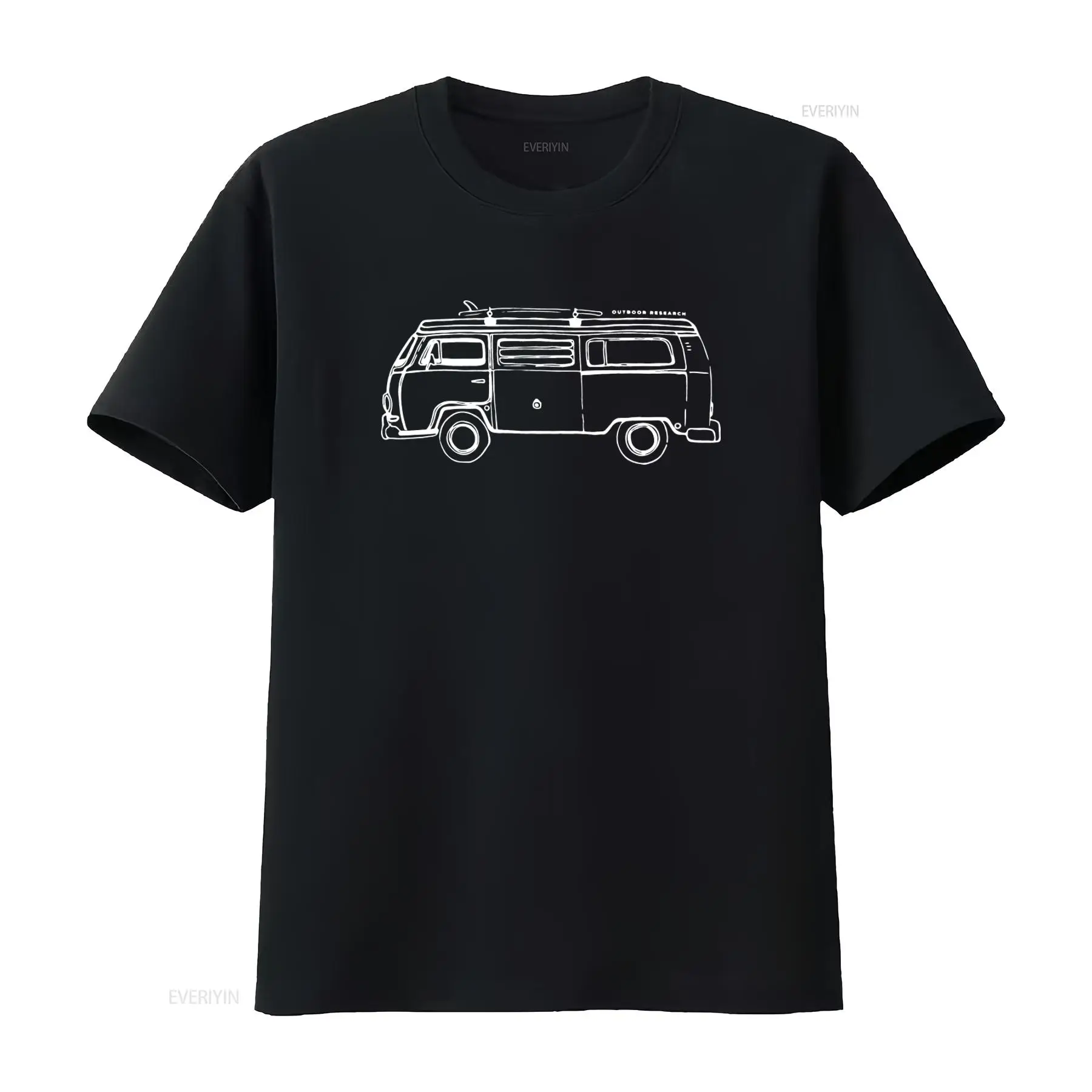 Vintage Fashion Research - เสื้อยืด Outdoor Research Retro Van สำหรับสตรีทแวร์ลำลอง