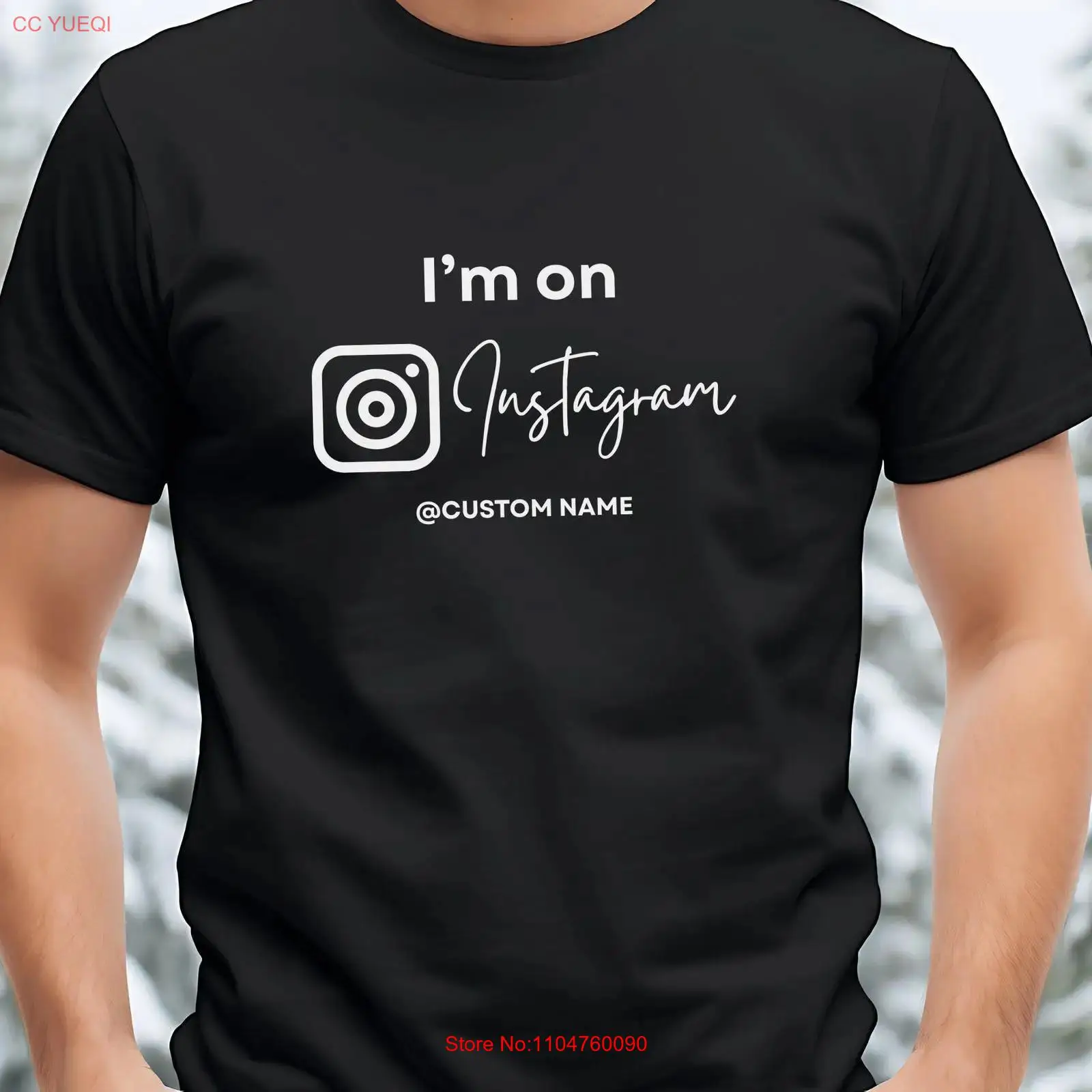 Vintage Fashion Instagram - เสื้อยืด Instagram แบบสั่งทำพิเศษ พร้อมชื่อ IG ของคุณ
