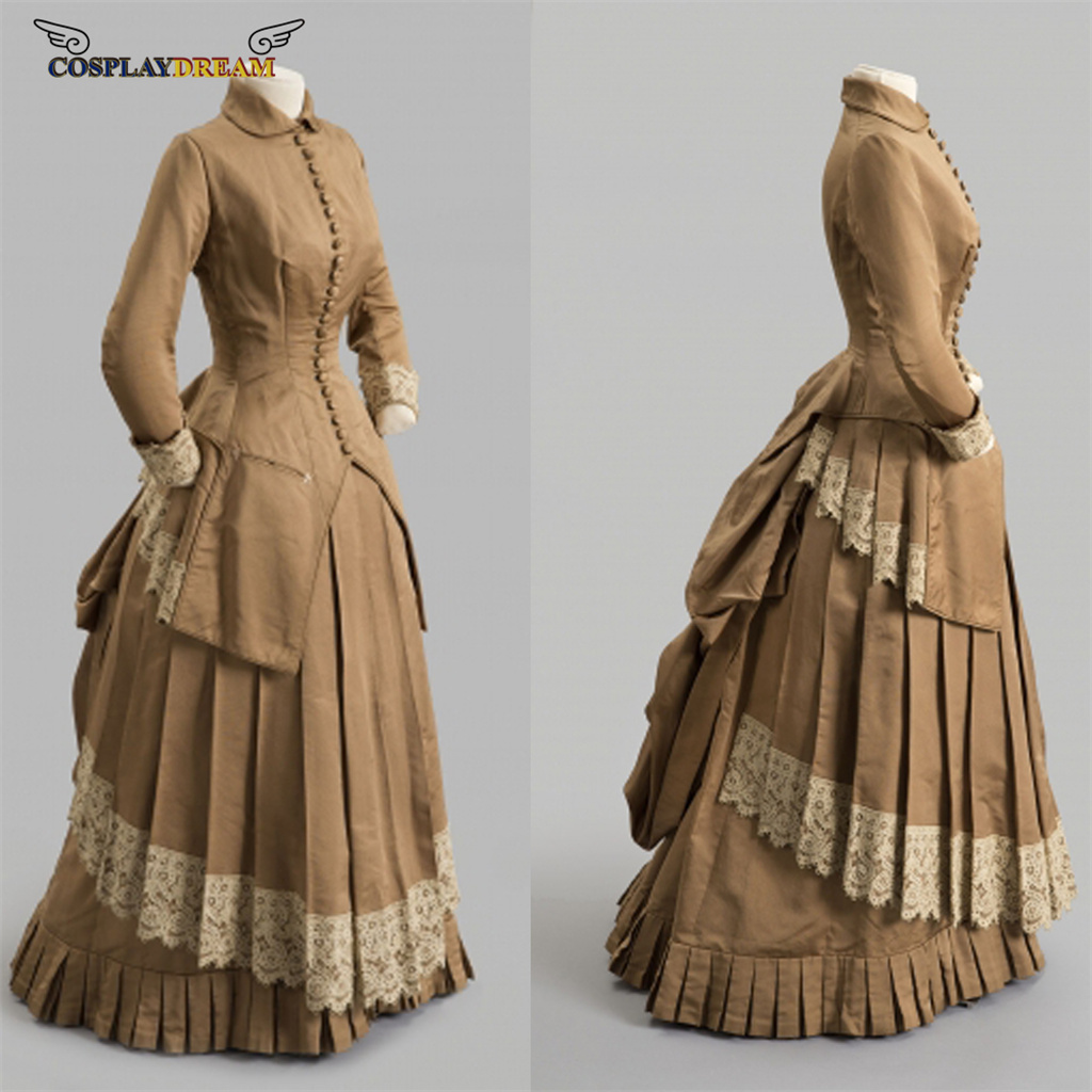 Vintage Fashion Dress - ชุดเดรสแฟชั่นยุคศตวรรษที่ 19 ชุดเดรสบอลกาวน์สไตล์วิคตอเรียน ชุดเดรสสไตล์วิคตอเรียนกอธิค ชุดเดรสสไตล์เอ็ดเวิร์ด ชุดเดรสสไตล์เซาเทิร์นเบลล์สำหรับผู้หญิง