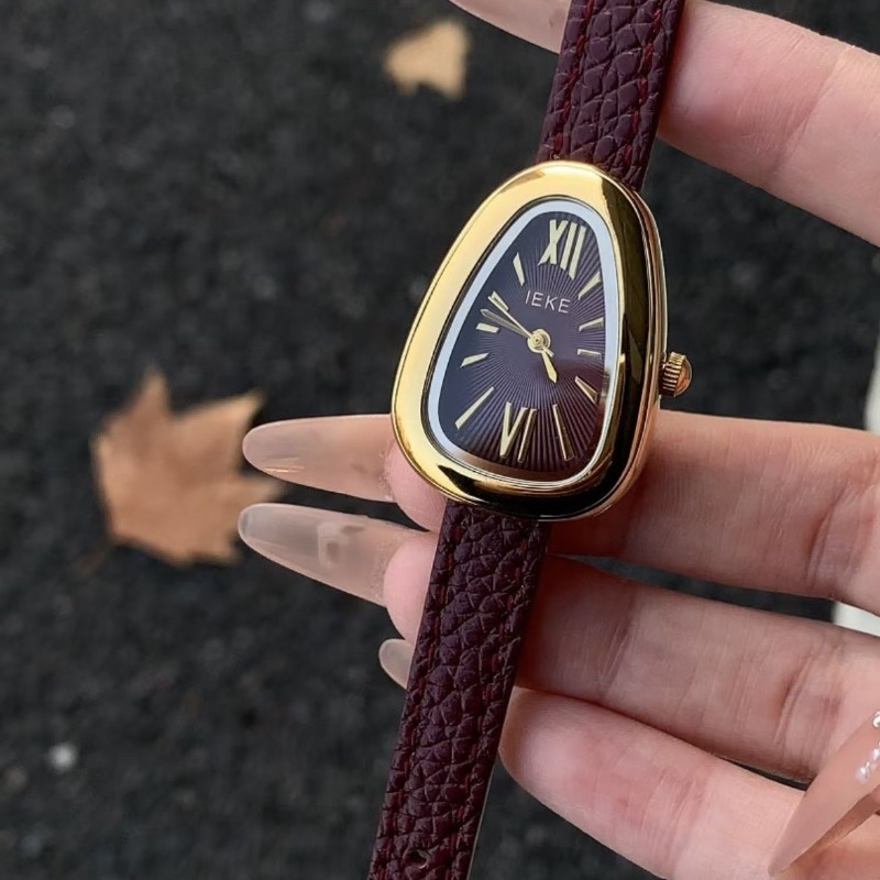 Vintage Fashion Watches - LEKE Ankola Red Vintage Fashion Snakehead