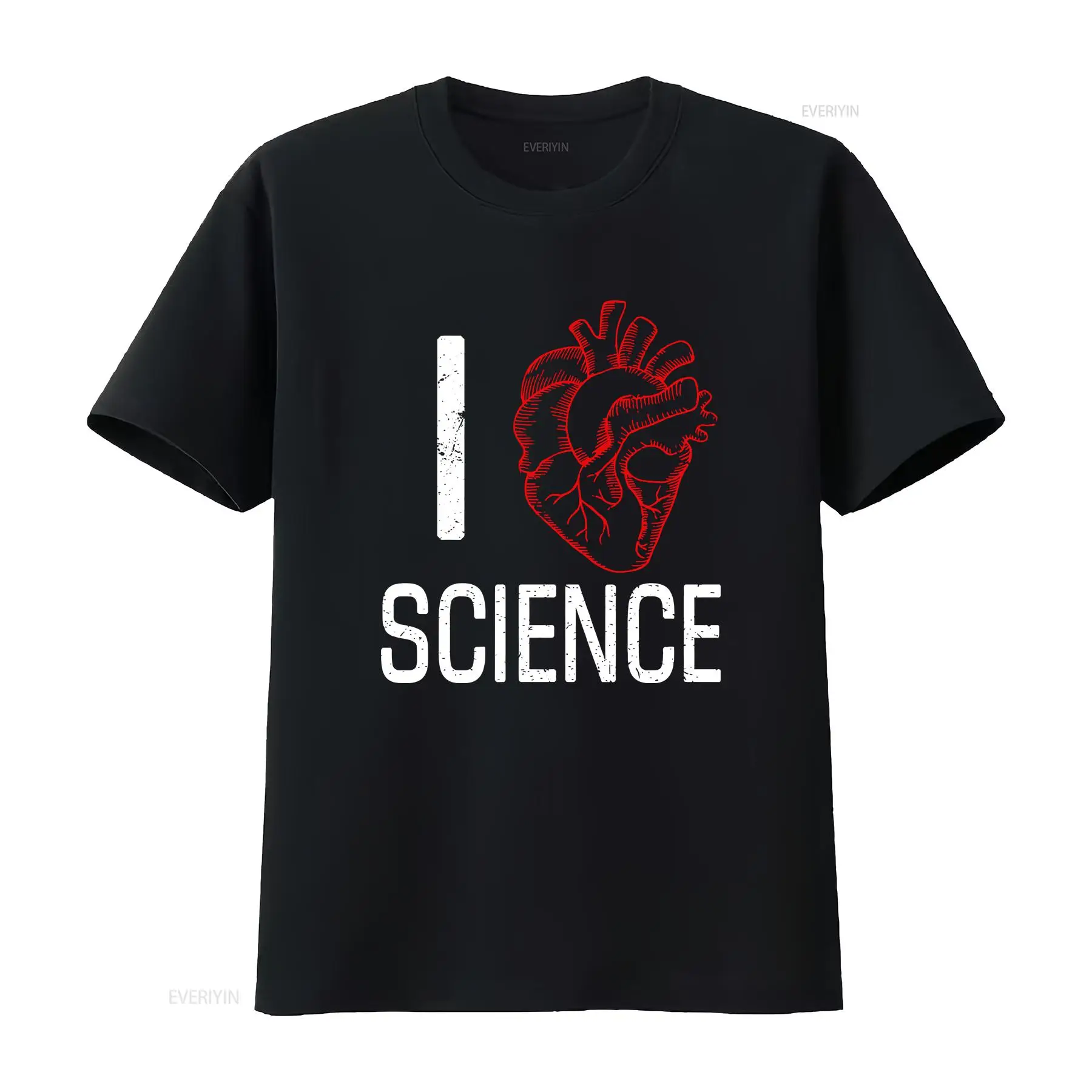 Vintage Fashion Research - เสื้อยืด I Heart Science สำหรับการศึกษา วิทยาศาสตร์