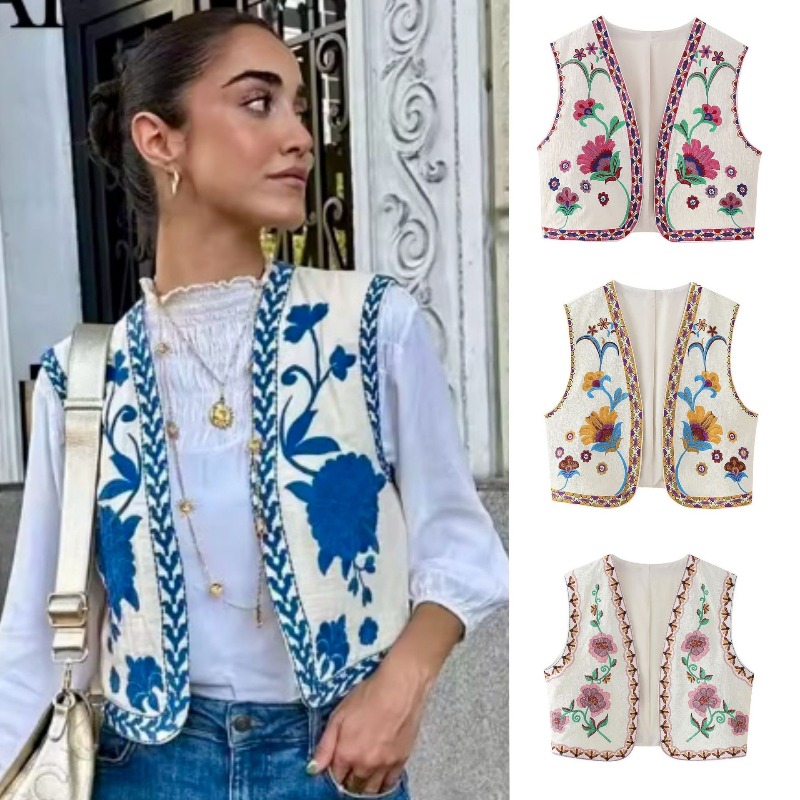 Vintage Fashion Vogue - เสื้อกั๊กปักลายวินเทจแฟชั่นสุดฮิตประจำฤดูร้อนปี 2026 สำหรับผู้หญิง ดีไซน์เก๋ไก๋ ทันสมัย โดดเด่น