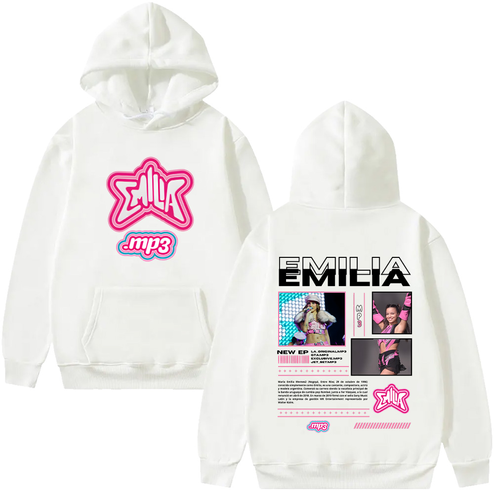 Vintage Fashion Vogue - เสื้อฮู้ด Emilia Mernes MP3 แฟชั่นวินเทจทรงโอเวอร์ไซส์ เสื้อสเวตเชิ้ตผู้ชาย