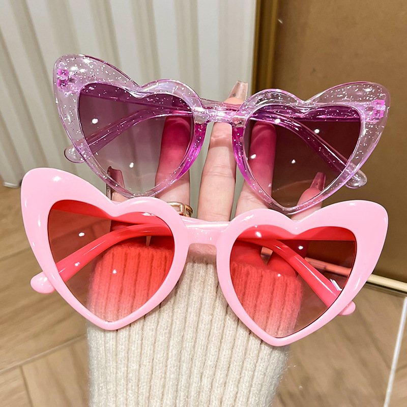 Vintage Fashion Instagram - ใหม่ Vintage Retro Instagram รูปหัวใจโปร่งใสสีชมพูเงาแว่นตากันแดดสําหรับสาว Beach