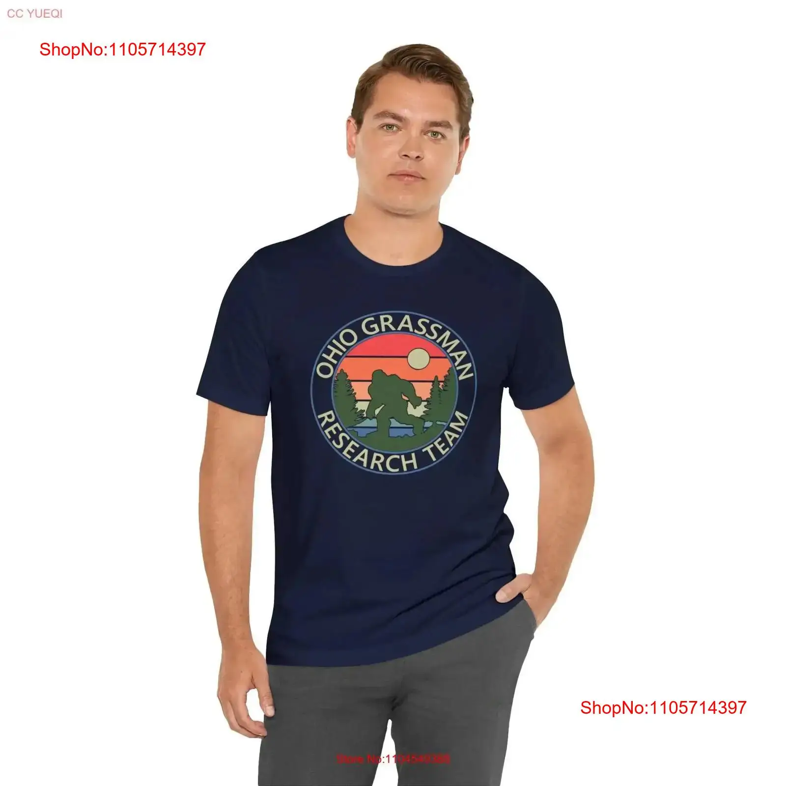 Vintage Fashion Research - เสื้อยืดทีมวิจัยโอไฮโอกราสแมน ไมด์เวสต์ บิ๊กฟุต ซาสควอช สนุกกับการตั้งแคมป์ เดินป่า