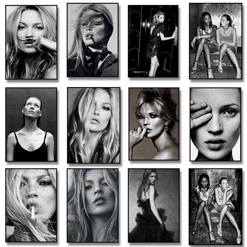 Vintage Vogue Fashion Poster - วินเทจเรโทรการถ่ายภาพแบบวินเทจ โมเดล แฟชั่น ศิลปะ โปสเตอร์ ภาพพิมพ์บนผ้าใบแบบไม่มีกรอบ