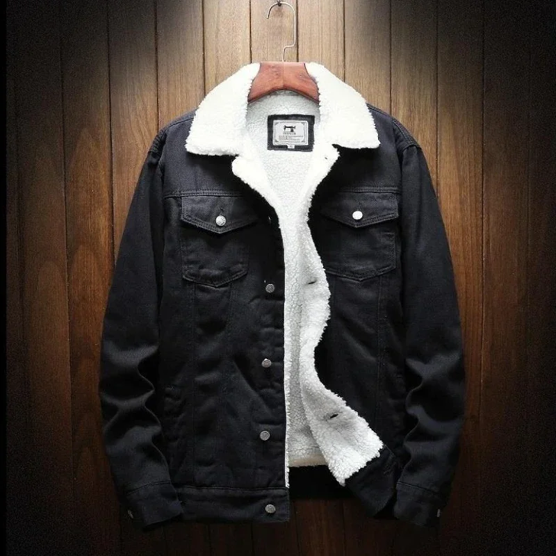 แจ็คเก็ตยีนส์ผู้ชาย Padding กั - Patchwork Jean Jacket บทวิจารณ์และราคา
