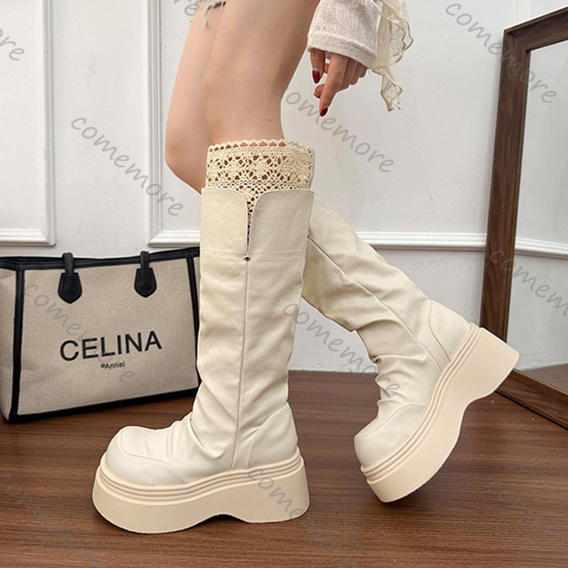 รองเท้าบูทส้นสูงสไตล์โกธิคประด - Vintage Fashion Boots บทวิจารณ์และราคา