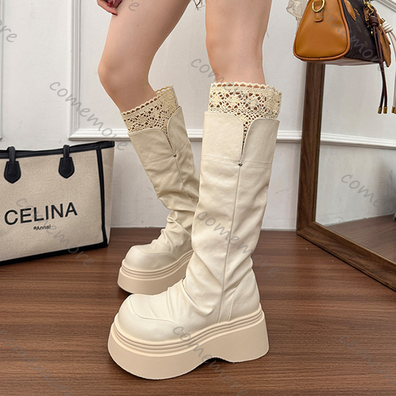 รองเท้าบูทส้นสูงสไตล์โกธิคประด - Vintage Fashion Boots บทวิจารณ์และราคา