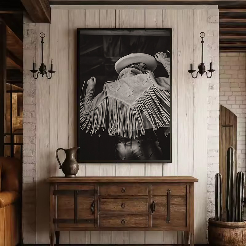 ภาพพิมพ์บนผ้าใบลายวินเทจ ขาวดำ - Vintage Vogue Fashion Poster บทวิจารณ์และราคา