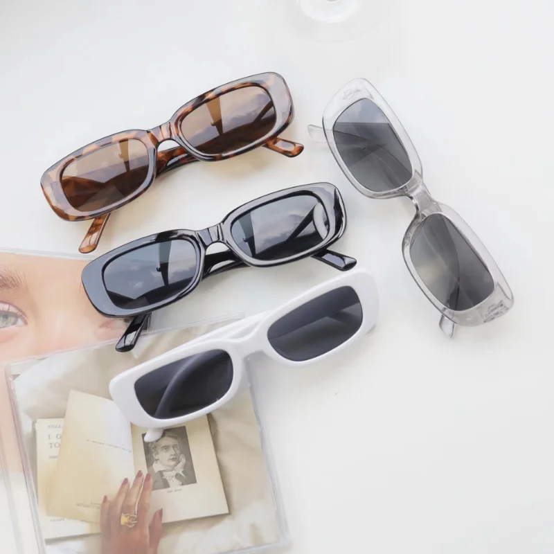แว่นกันแดดทรงสี่เหลี่ยมเล็กสไต - Vintage Fashion Female บทวิจารณ์และราคา