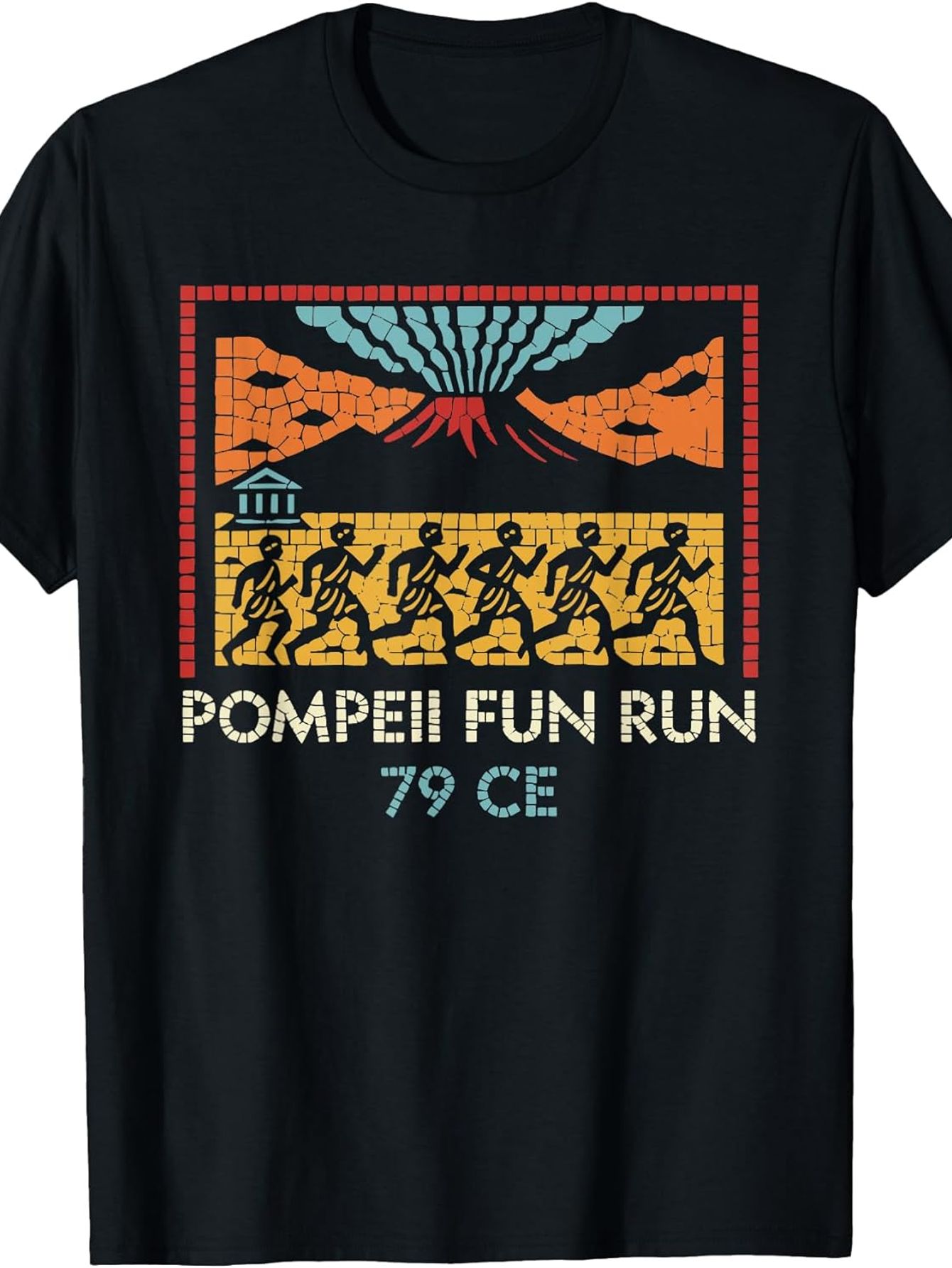 Pompeii Fun Run 79 CE เสื้อยืด - Vintage Fashion Enthusiasts บทวิจารณ์และราคา