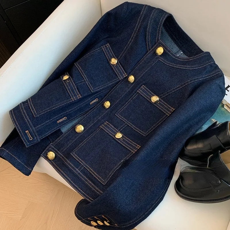 เสื้อโค้ทเดนิมสไตล์เกาหลีลำลอง - Vintage Fashion Korea บทวิจารณ์และราคา