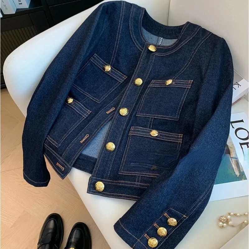 เสื้อโค้ทเดนิมสไตล์เกาหลีลำลอง - Vintage Fashion Korea บทวิจารณ์และราคา