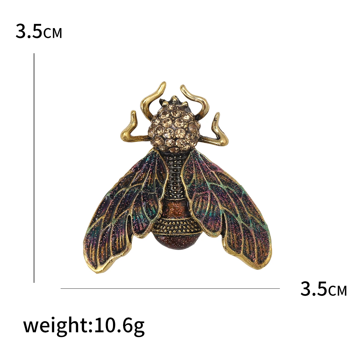 Vintage Rhinestone Bug เข็มกลั - Vintage Fashion Bug บทวิจารณ์และราคา