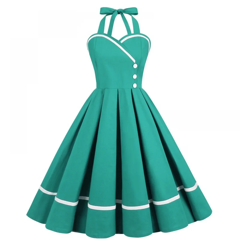 ฮาโลวีน 50s 60s 80s Retro ผู้ห - Vintage Fashion Dress บทวิจารณ์และราคา