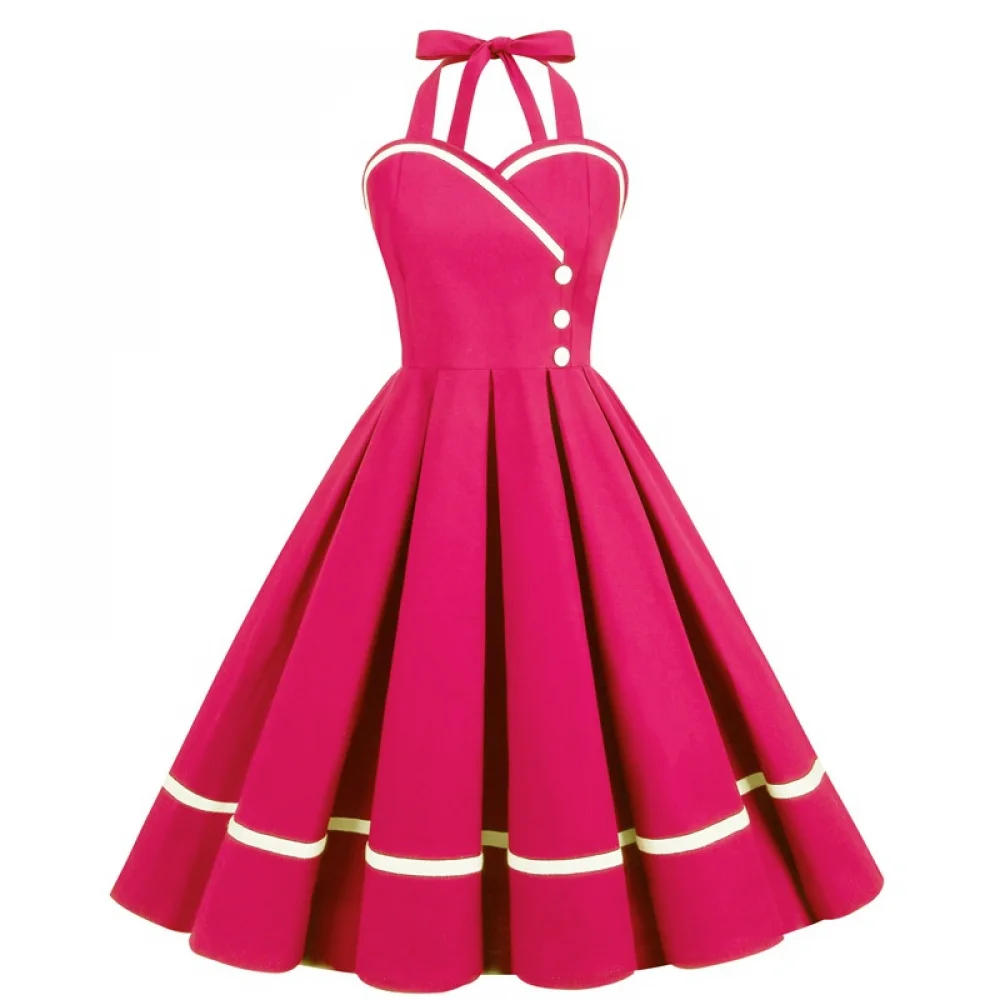 ฮาโลวีน 50s 60s 80s Retro ผู้ห - Vintage Fashion Dress บทวิจารณ์และราคา