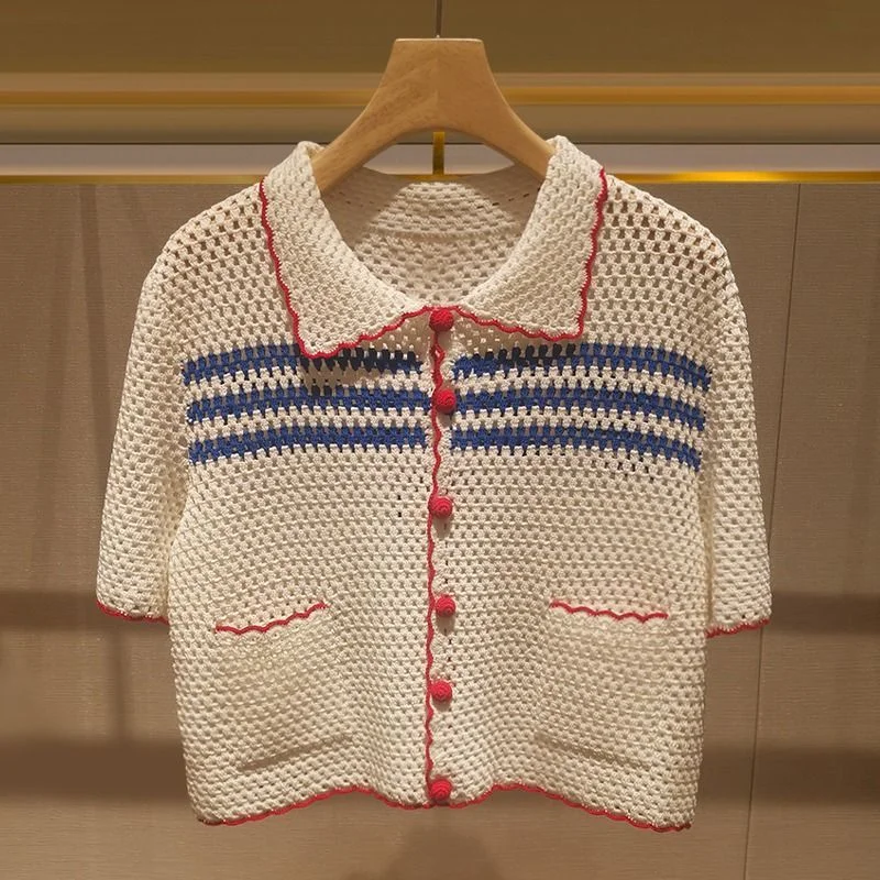 ผู้หญิงถักRibbedเสื้อChic Holl - Vintage Fashion Korea บทวิจารณ์และราคา
