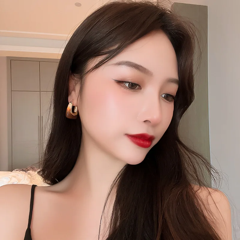 ใหม่ประณีตโปร่งใสเรซิ่นเรขาคณิ - Vintage Fashion Korea บทวิจารณ์และราคา