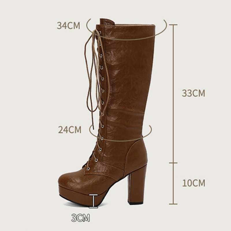 Reave รองเท้าบูตยาวถึงเข่าสำหร - Vintage Fashion Boots บทวิจารณ์และราคา