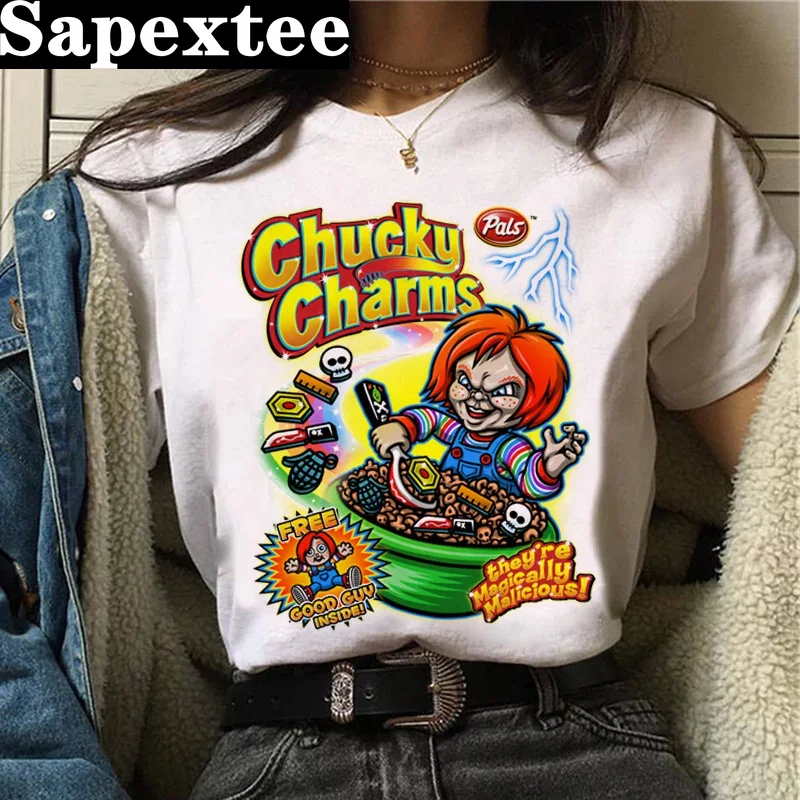 เสื้อยืด Chucky เสื้อยืดผู้หญิ - Tie Dye Shirt Vintage บทวิจารณ์และราคา