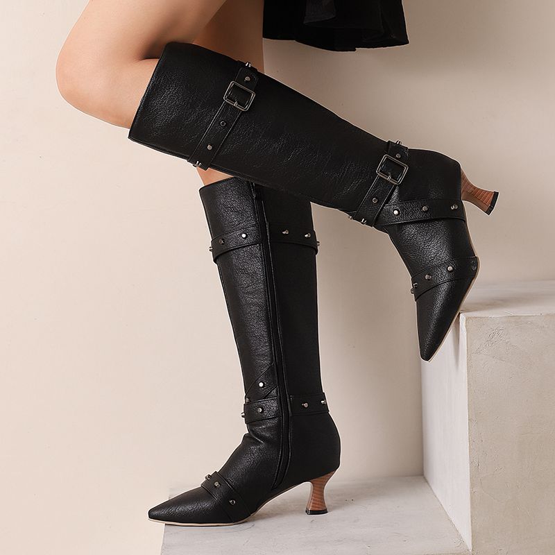 รองเท้าบูทสตรีความยาวระดับเข่า - Vintage Fashion Boots บทวิจารณ์และราคา