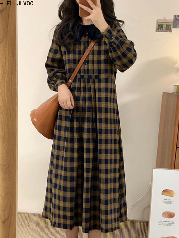 กาแฟลายสก๊อต2023ชุดแฟชั่นสตรีอ - Vintage Fashion Korea บทวิจารณ์และราคา