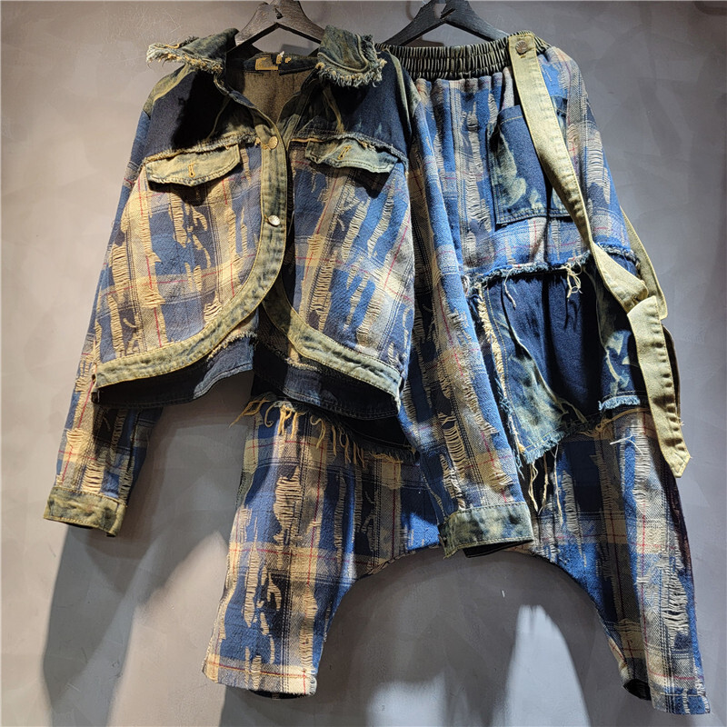 WTHTแฟชั่นผู้หญิงไม่สม่ําเสมอP - Patchwork Jean Jacket บทวิจารณ์และราคา