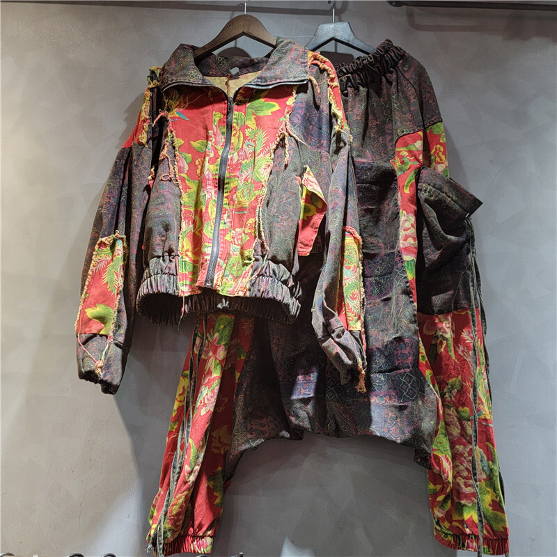 ชุดยีนส์ผู้หญิงสไตล์วินเทจทันส - Patchwork Jean Jacket บทวิจารณ์และราคา