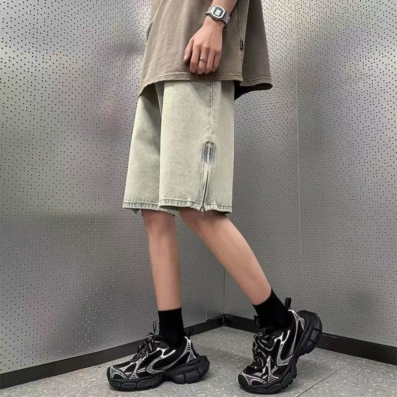 กางเกงยีนส์ขาสั้นสีโคลนสำหรับผ - Vintage Fashion Instagram บทวิจารณ์และราคา