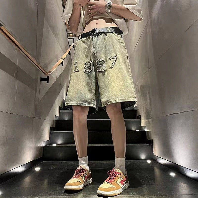 กางเกงยีนส์ขาสั้นสีโคลนสำหรับผ - Vintage Fashion Instagram บทวิจารณ์และราคา