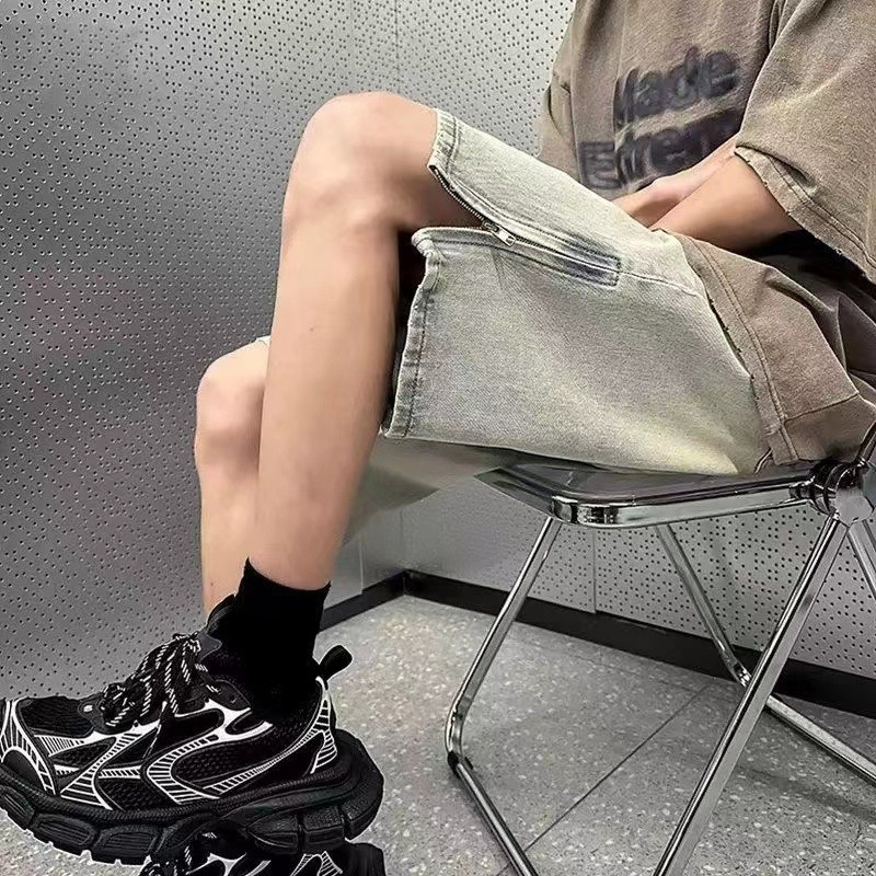 กางเกงยีนส์ขาสั้นสีโคลนสำหรับผ - Vintage Fashion Instagram บทวิจารณ์และราคา