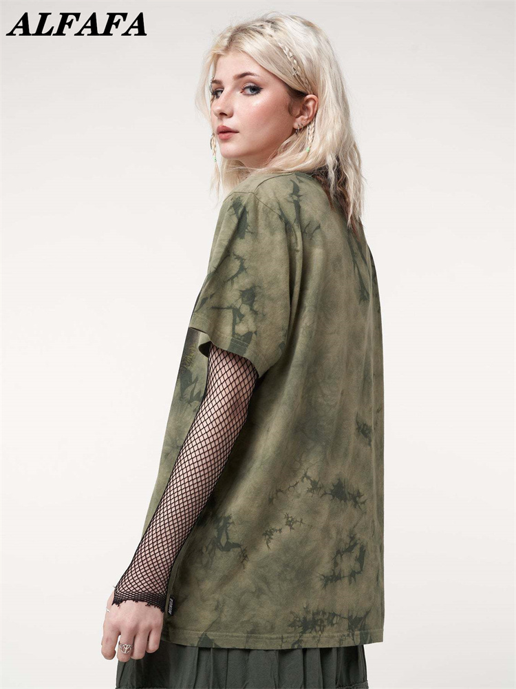 เสื้อยืดพิมพ์ลายมัดย้อมวินเทจข - Tie Dye Shirt Vintage บทวิจารณ์และราคา