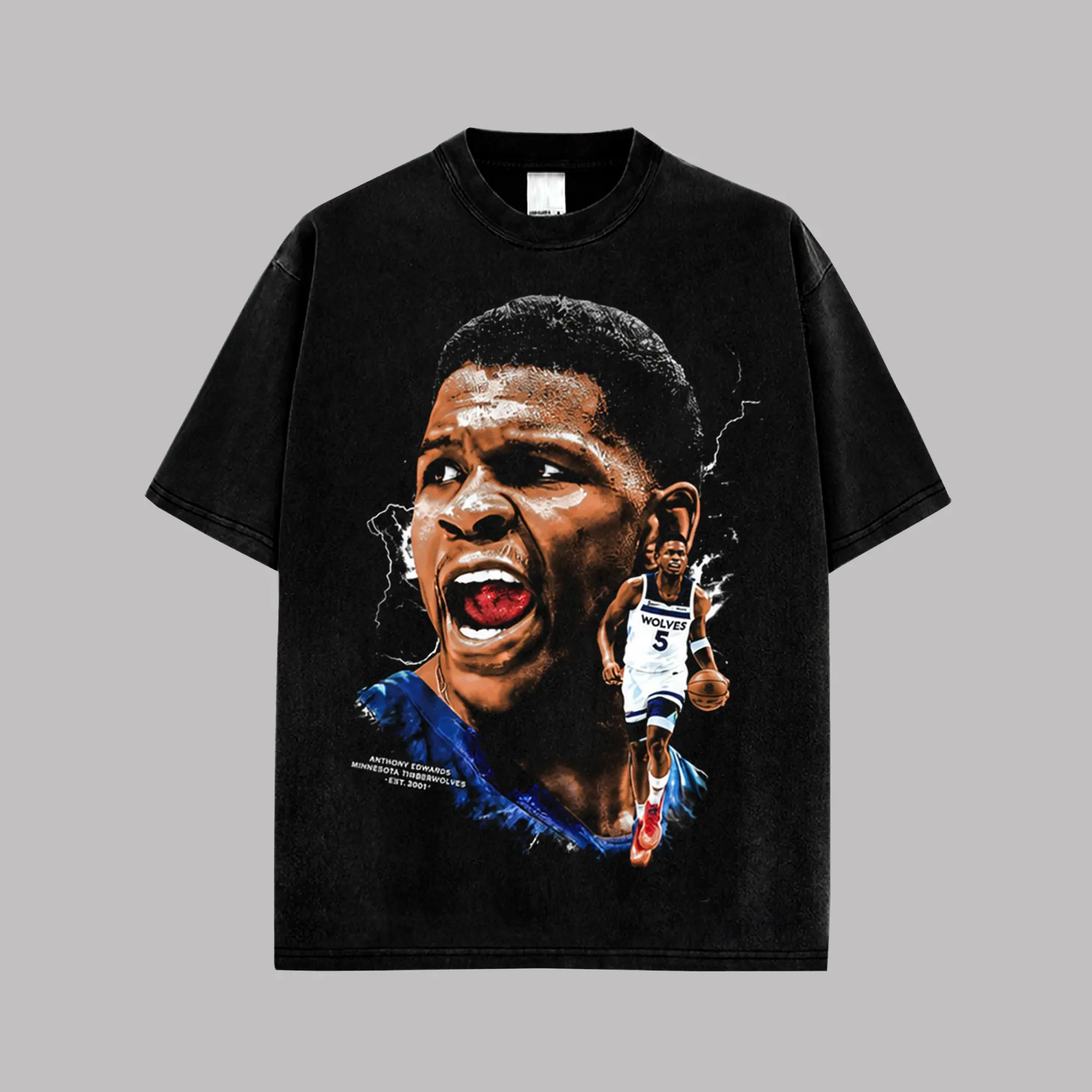 เสื้อยืดโอเวอร์ไซส์ลายกราฟิกบา - Vintage Fashion Enthusiasts บทวิจารณ์และราคา