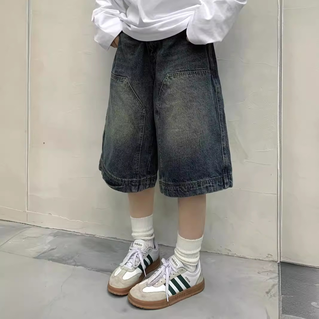 กางเกงยีนส์ขาสั้นทรงหลวมสไตล์ว - Vintage Fashion Jeans บทวิจารณ์และราคา