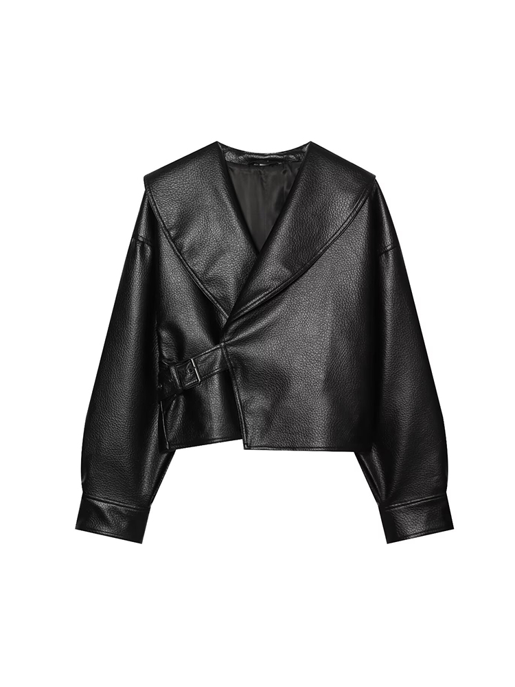 เสื้อแจ็คเก็ตหนัง PU สำหรับผู้ - Vintage Fashion Retro Outfit บทวิจารณ์และราคา