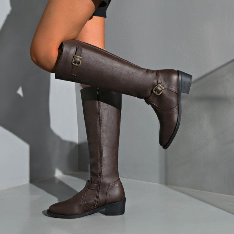 รองเท้าบูทผู้หญิงทรงสูงถึงเข่า - Vintage Fashion Boots บทวิจารณ์และราคา