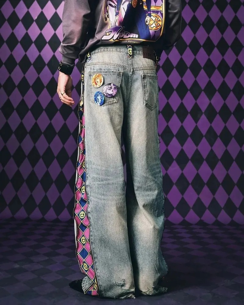 ชุดเซ็ต 2 ชิ้น สไตล์ฮิปฮอป ฮาร - Vintage Fashion Jeans บทวิจารณ์และราคา