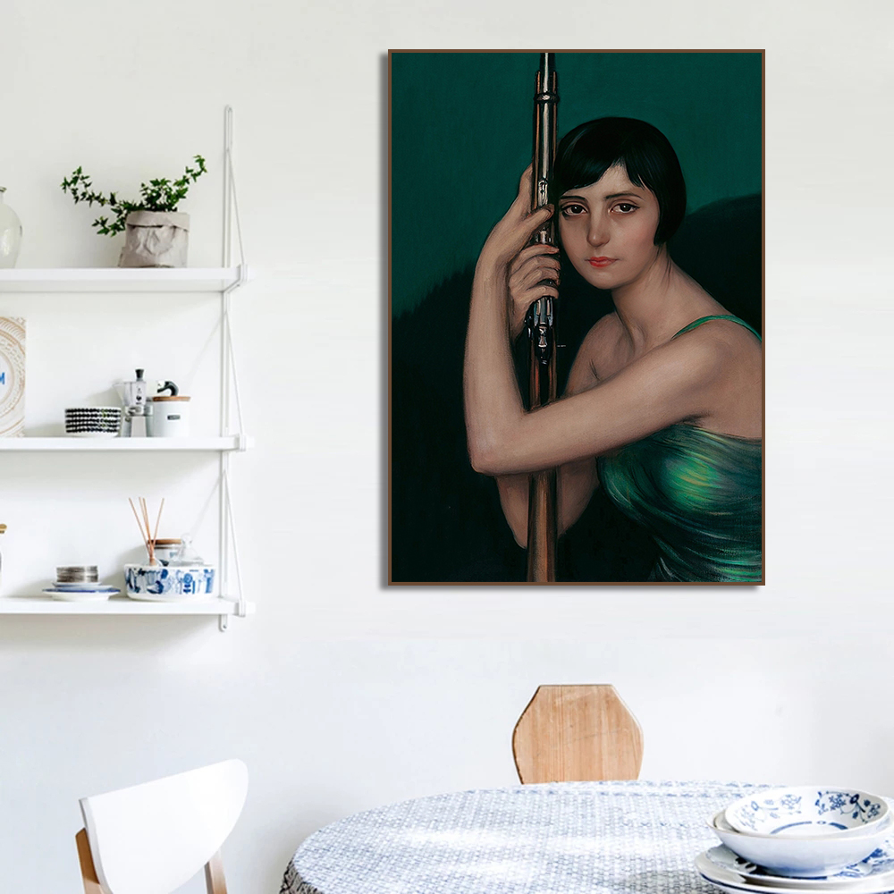 ภาพพิมพ์ผ้าใบสไตล์วินเทจ ภาพวา - Vintage Vogue Fashion Poster บทวิจารณ์และราคา
