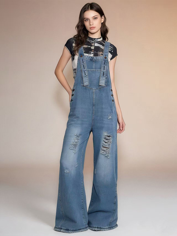 กางเกงยีนส์โอเวอร์ออลแฟชั่นสไต - Vintage Fashion Jeans บทวิจารณ์และราคา