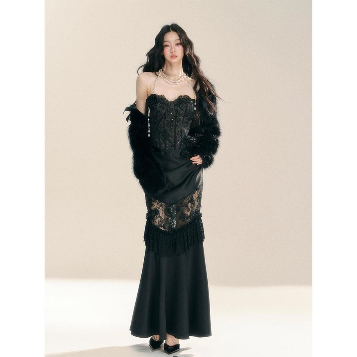 เดรสลูกไม้สไตล์วินเทจ กอธิค กร - Vintage Fashion Design บทวิจารณ์และราคา