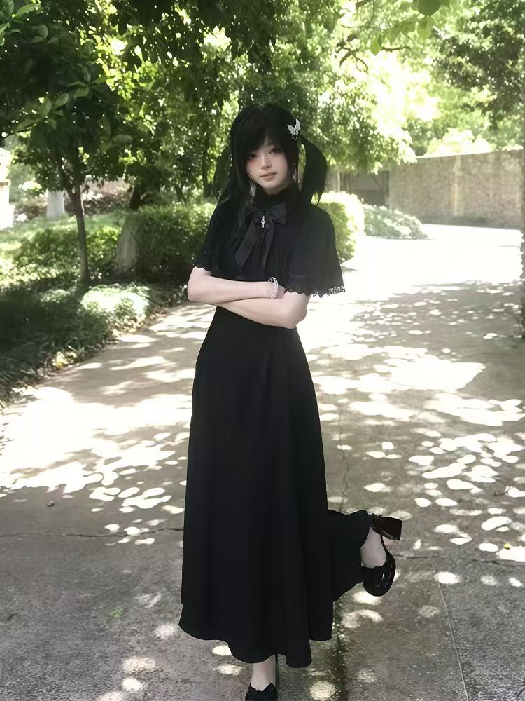 ชุดเดรสสไตล์โกธิค ฮาราจูกุ ทรง - Vintage Fashion Retro Outfit บทวิจารณ์และราคา