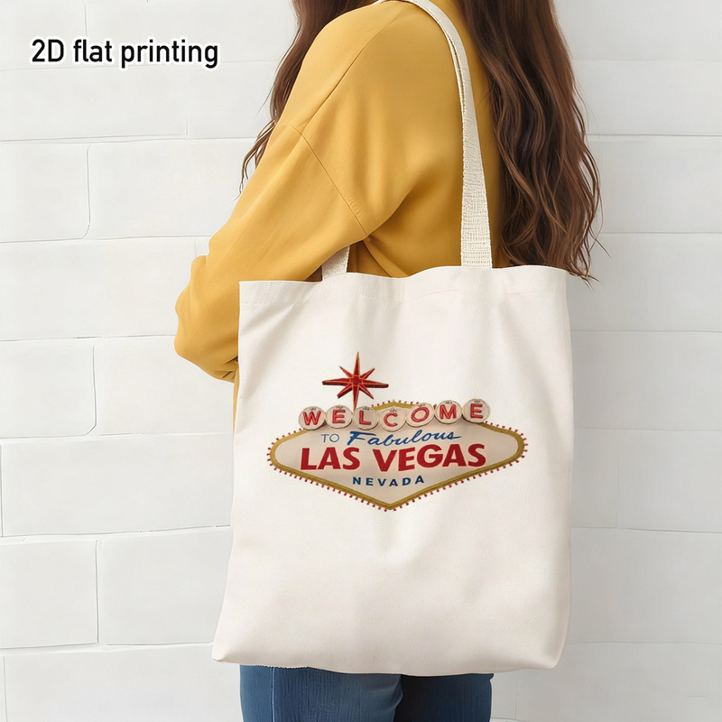 กระเป๋าผ้าลายป้ายต้อนรับลาสเวก - Vintage Vegas Fashion บทวิจารณ์และราคา