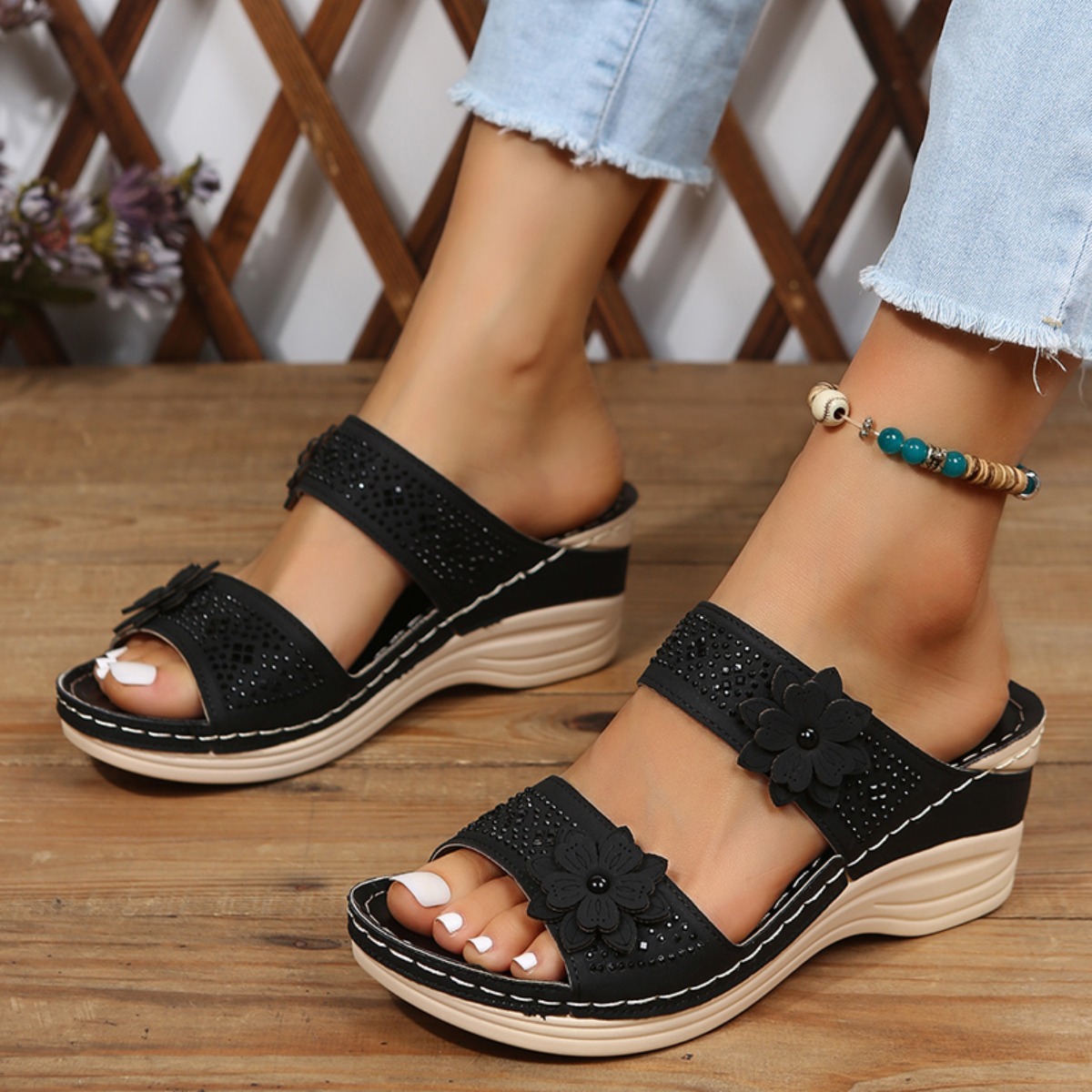 รองเท้าส้นเตารีดแฟชั่นใหม่สำหร - Vintage Fashion Female บทวิจารณ์และราคา