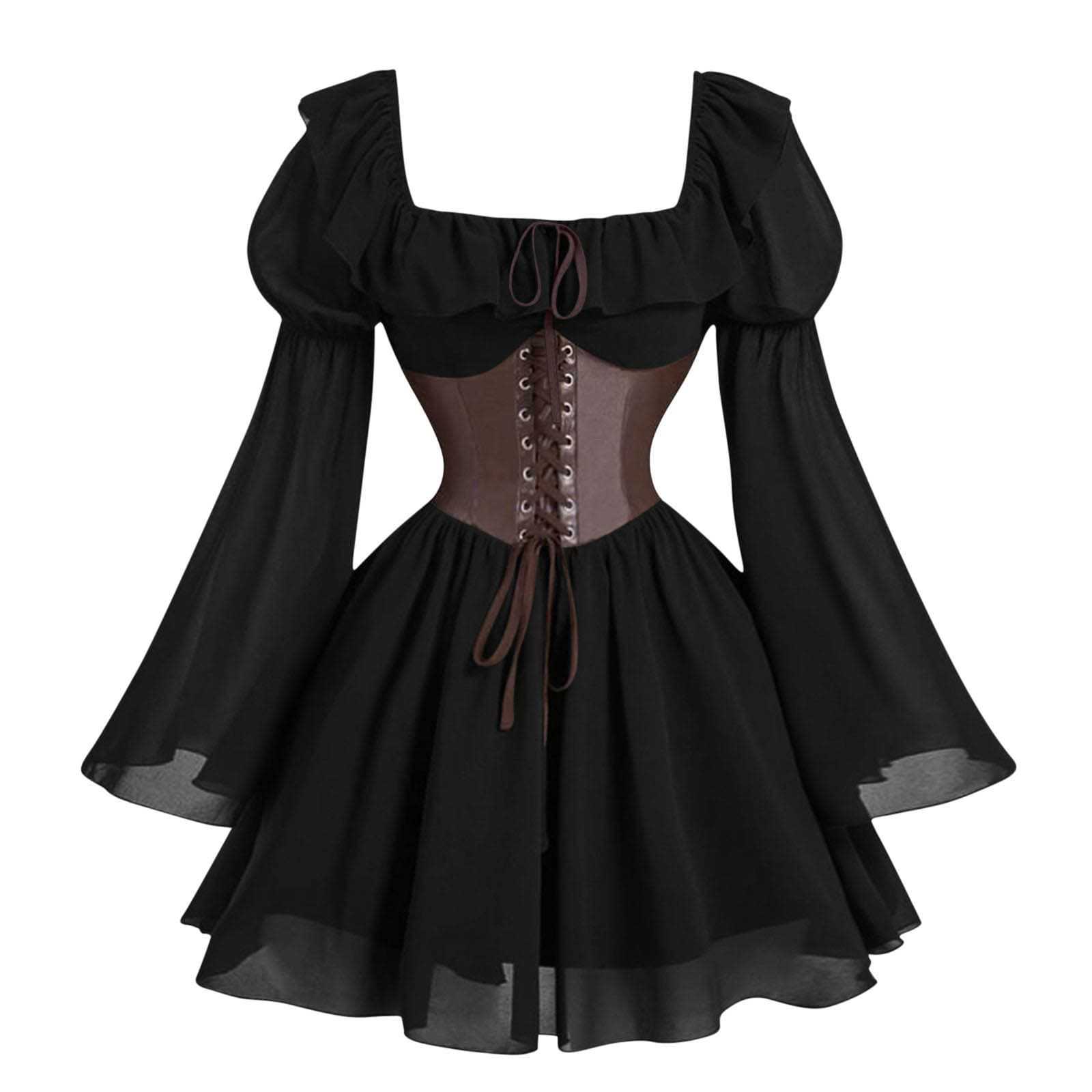 ชุดเดรสแขนยาวสไตล์เรอเนซองส์ยุ - Vintage Fashion Dress บทวิจารณ์และราคา