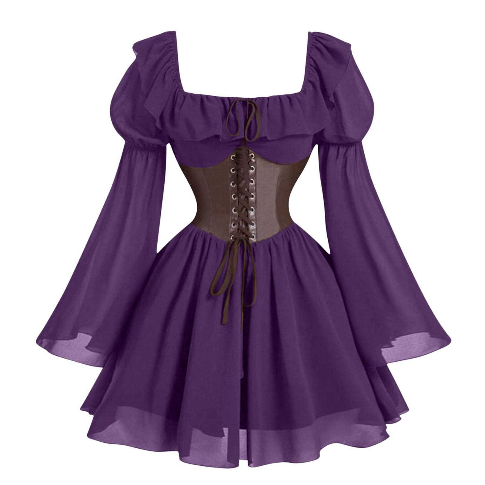ชุดเดรสแขนยาวสไตล์เรอเนซองส์ยุ - Vintage Fashion Dress บทวิจารณ์และราคา