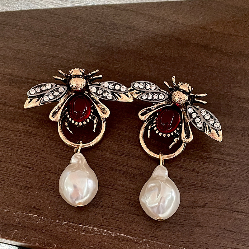 Vintage Bug แมลง Dangle ต่างหู - Vintage Fashion Bug บทวิจารณ์และราคา