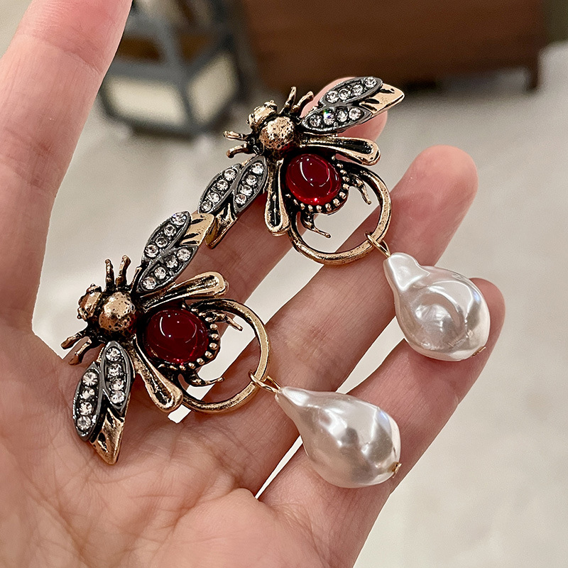 Vintage Bug แมลง Dangle ต่างหู - Vintage Fashion Bug บทวิจารณ์และราคา